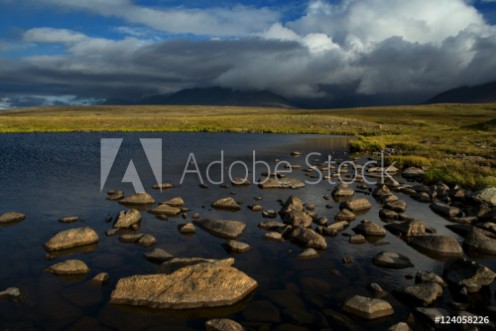 Picture of Cold tundra in the polar mountains Polar Urals Russia